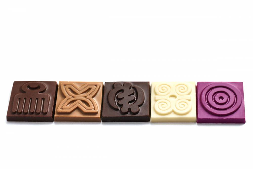Coffret de 6 chocolats Adinkra