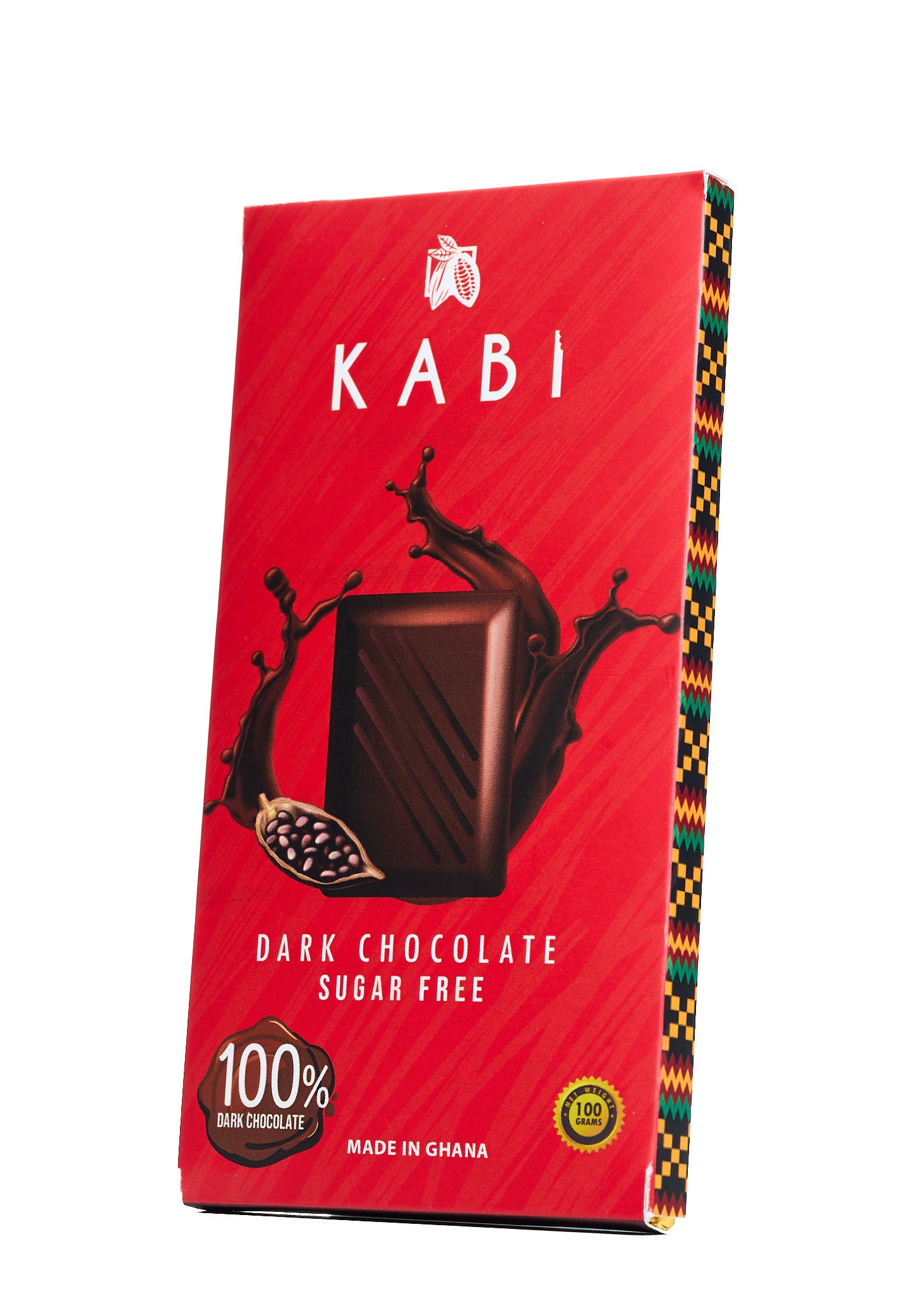 Tablette de chocolat noir 100% sans sucres ajoutés