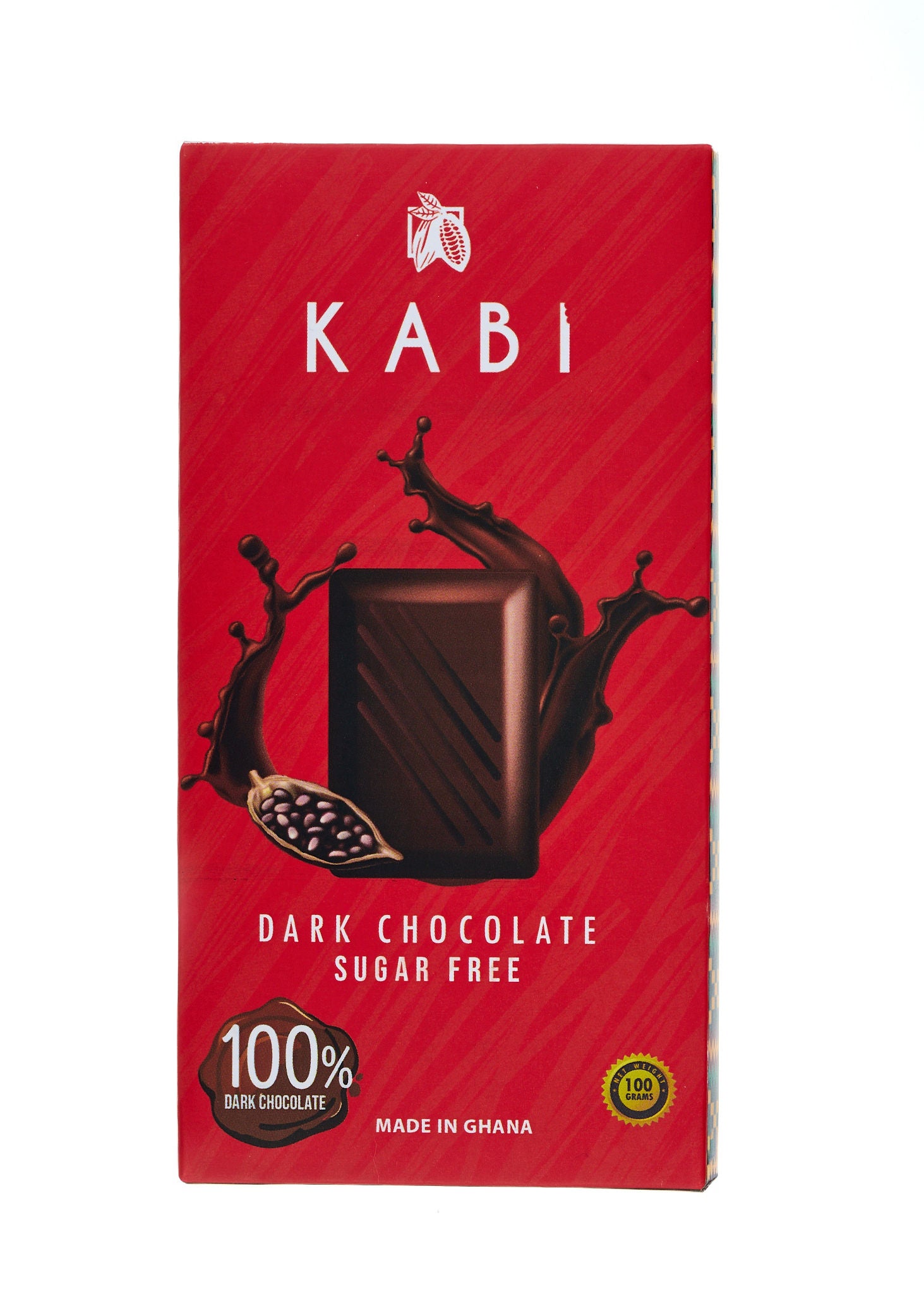 Tablette de chocolat noir 100% sans sucres ajoutés