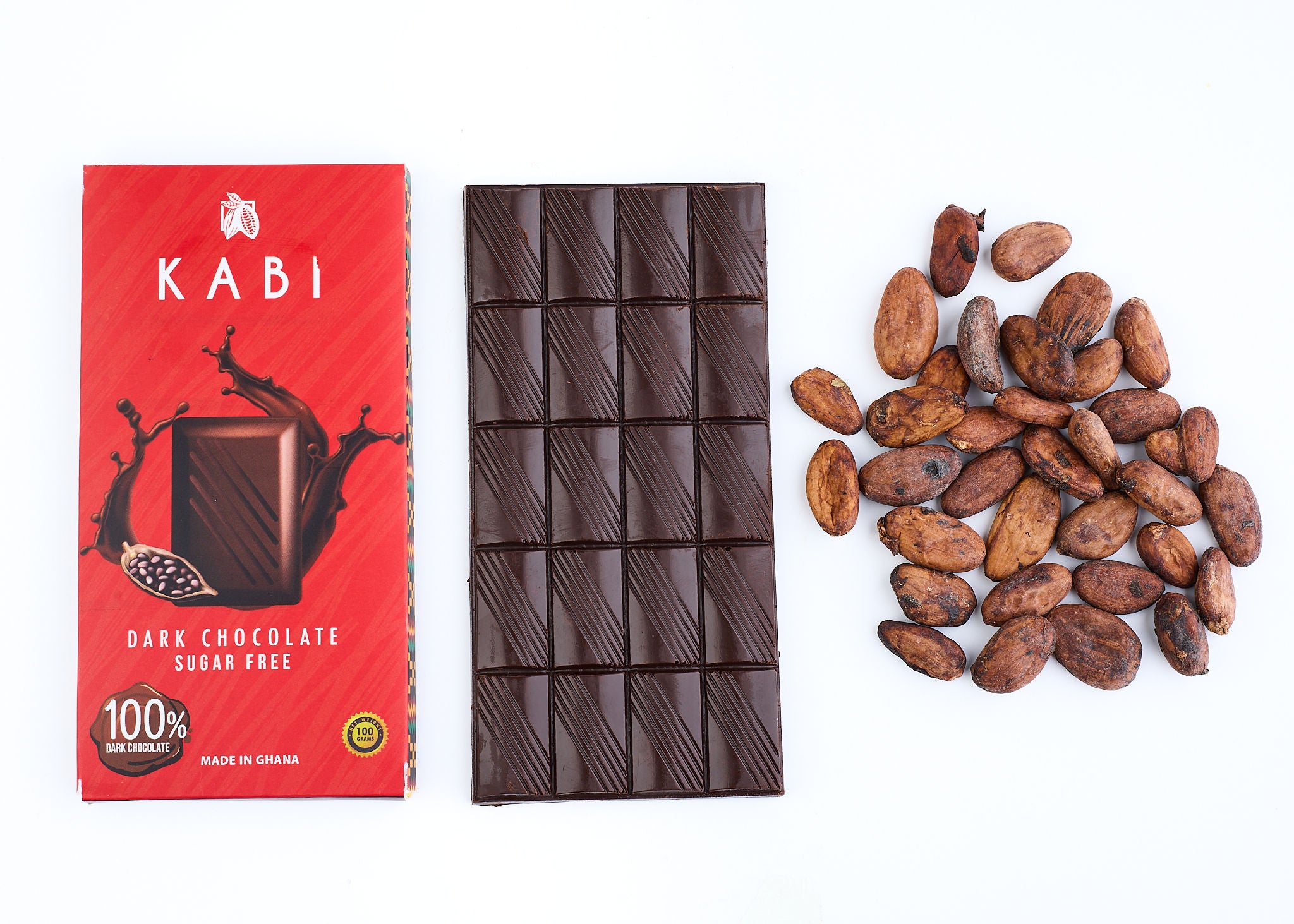 Tablette de chocolat noir 100% sans sucres ajoutés