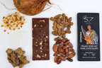Tablette de chocolat noir vegan - gingembre, noix de coco et sel marin