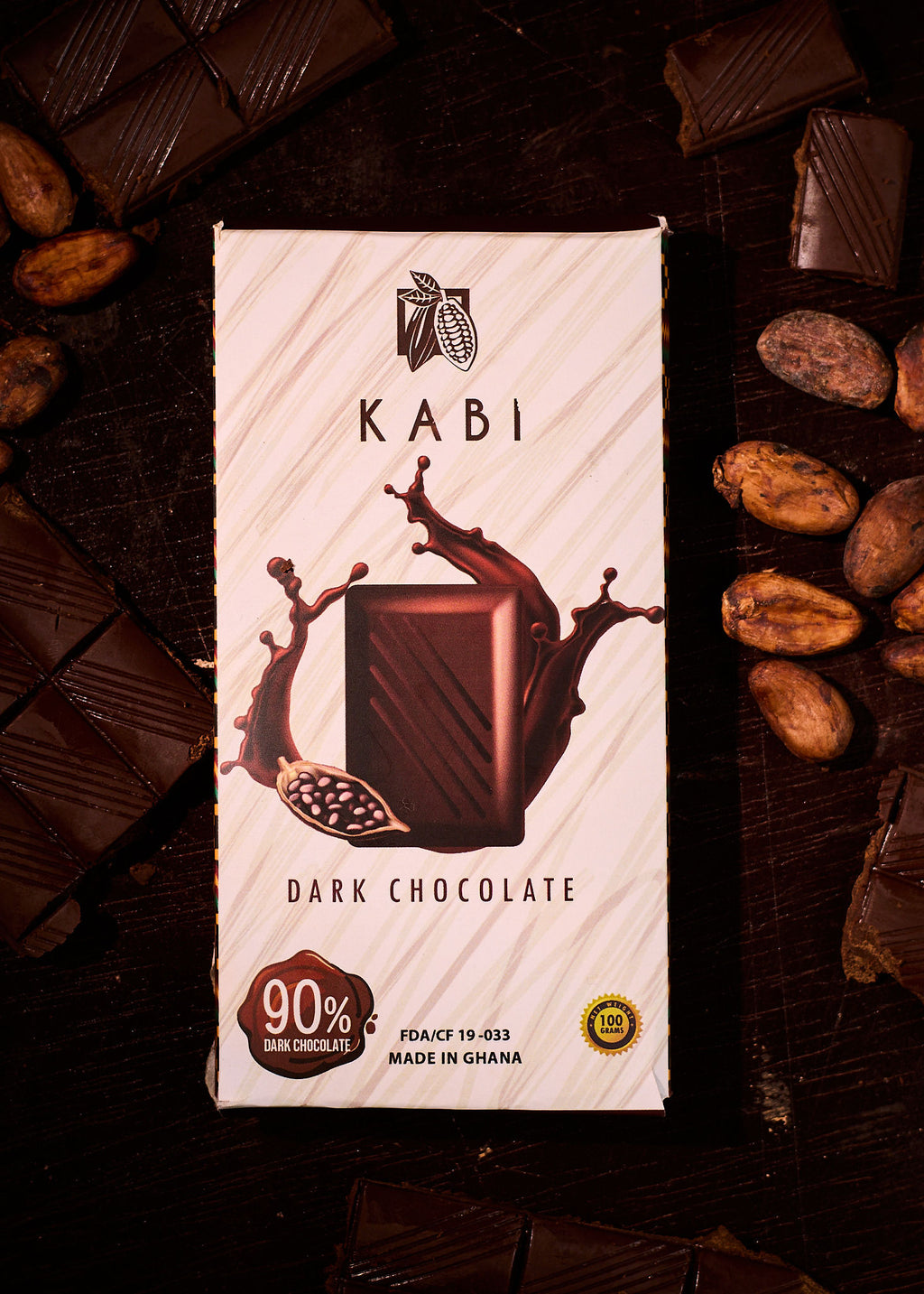 Tablette de chocolat noir 90%