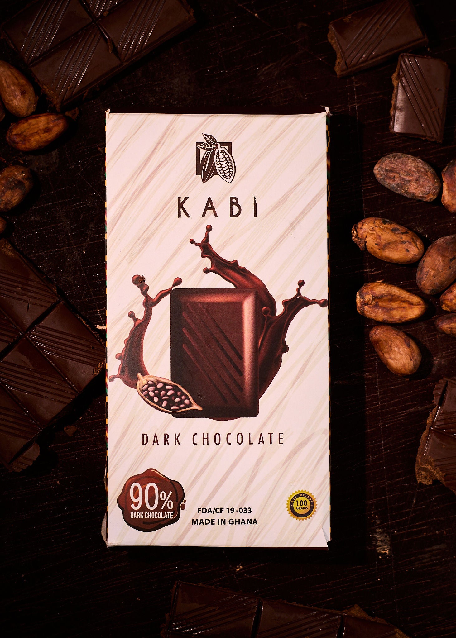 Tablette de chocolat noir 90%