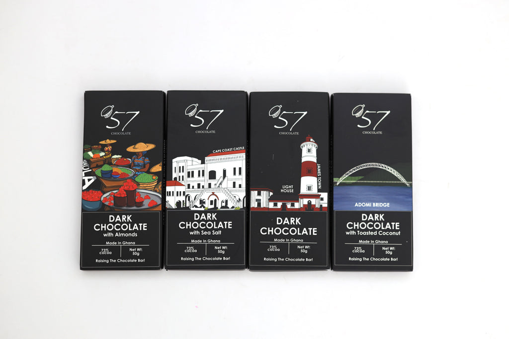 Assortiment de chocolats noirs